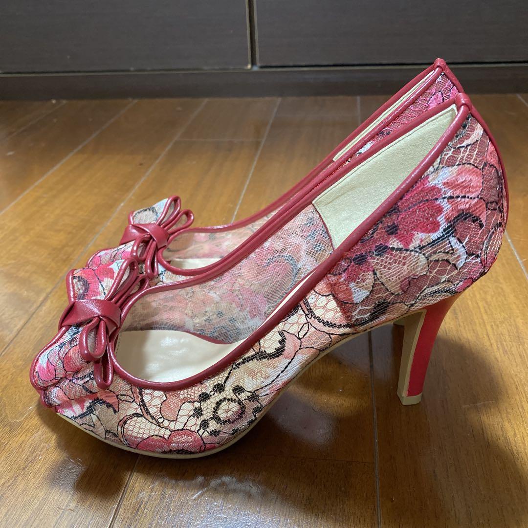 新品　DIANA オープントゥ　パンプス