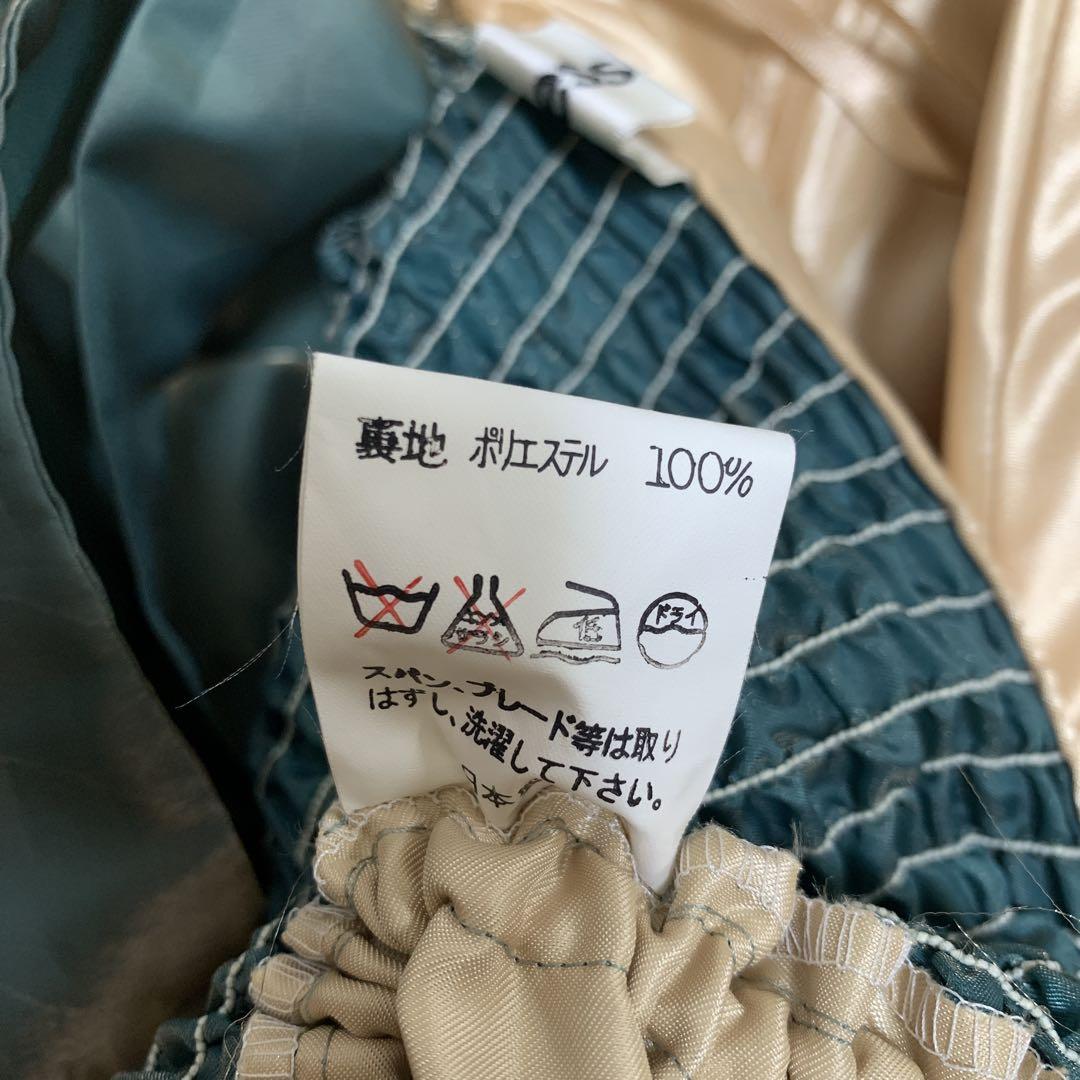 Dress Black】ドレスブラック 日本製 光沢グリーン系 ロング