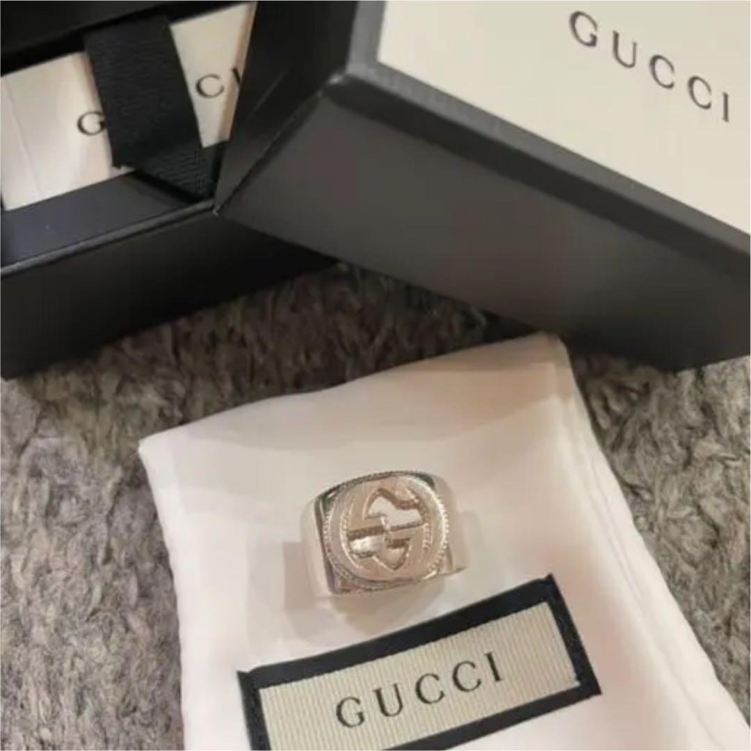 GUCCI グッチ インターロッキングG シルバーリング | loneoakpoint.com