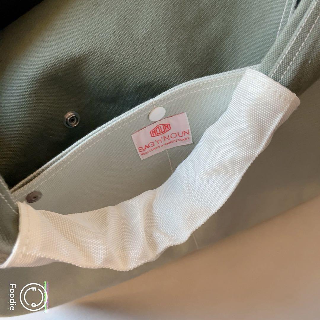 美品　BAG'n' NOUN JOINER Lサイズ　大きめ　ペールグリーン 美品 BAGn NOUN JOINER Lサイズ 大きめ ペールグリーン