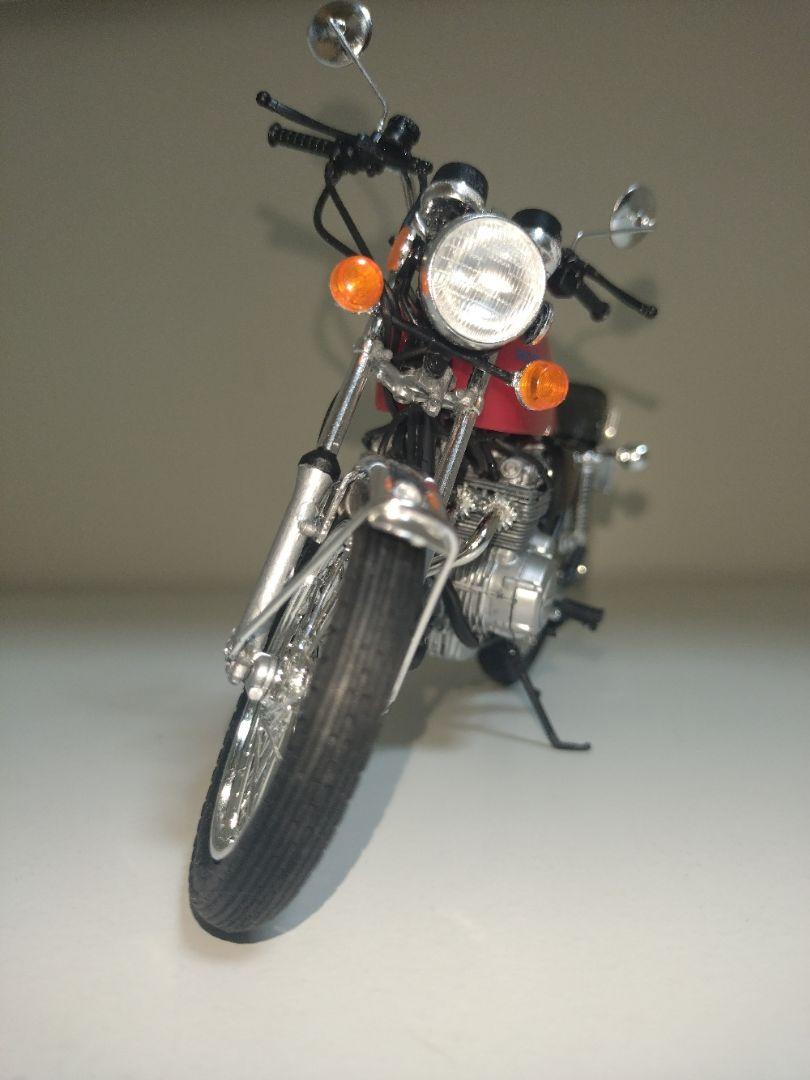 アオシマバイクシリーズプラモデル完成品ホンダCB400FOURフルオリジナル♪