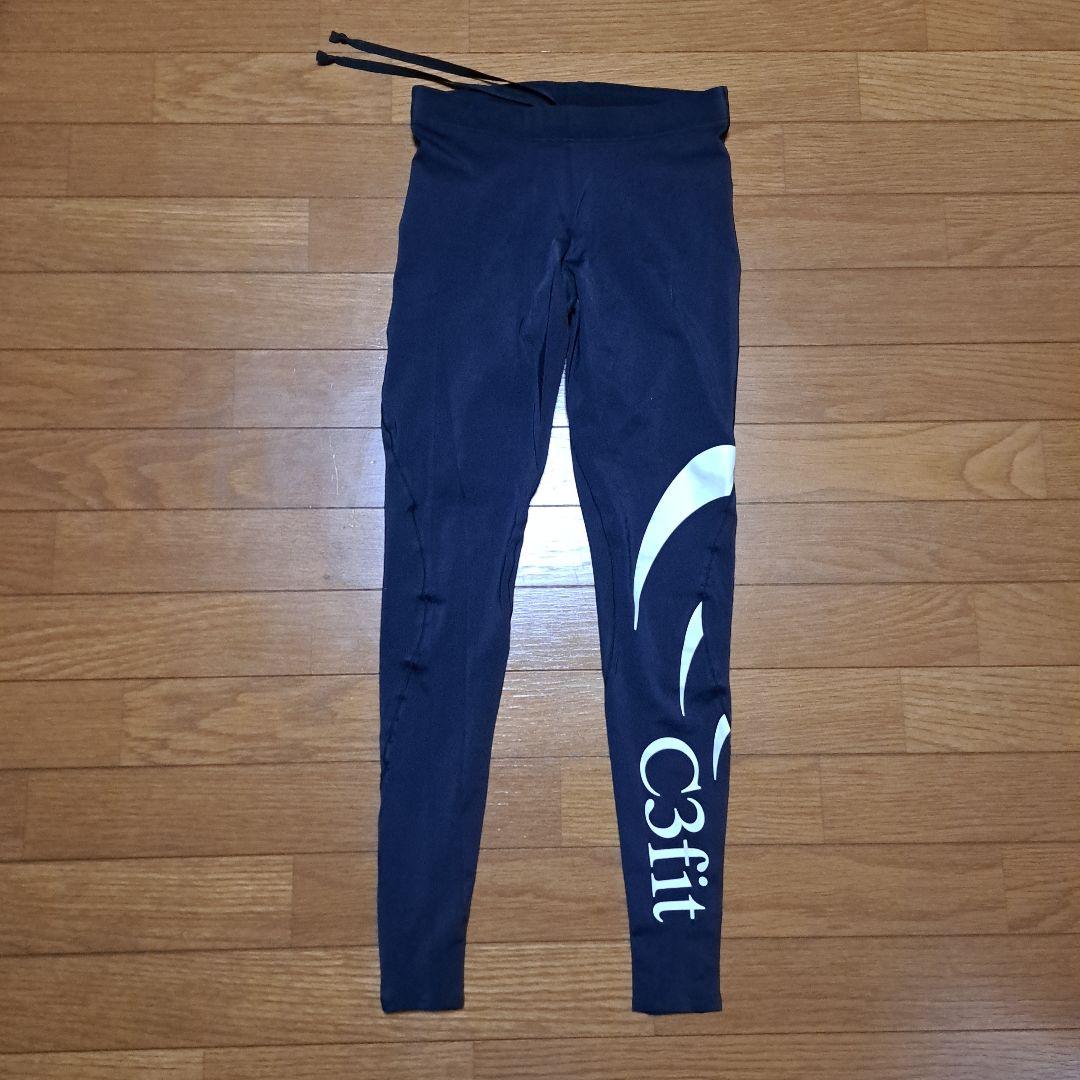 【美品】C3fit フュージョンロングタイツ メンズMサイズ