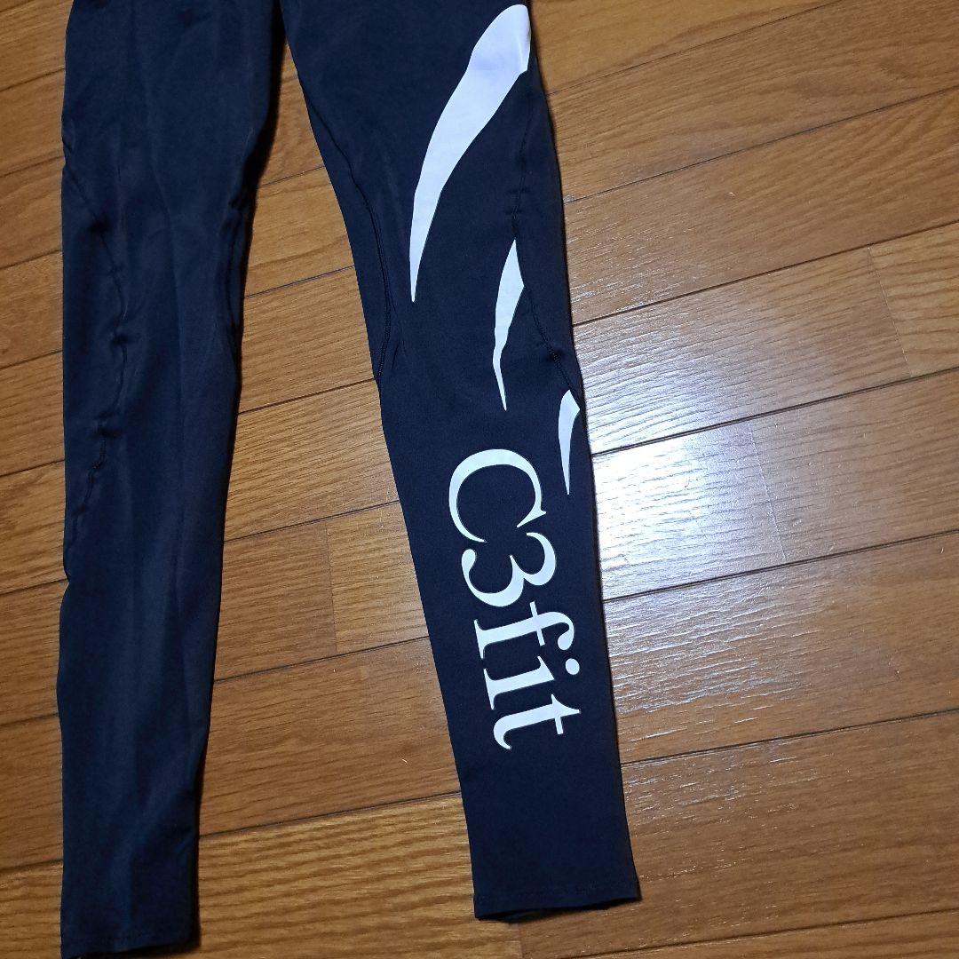 【美品】C3fit フュージョンロングタイツ メンズMサイズ