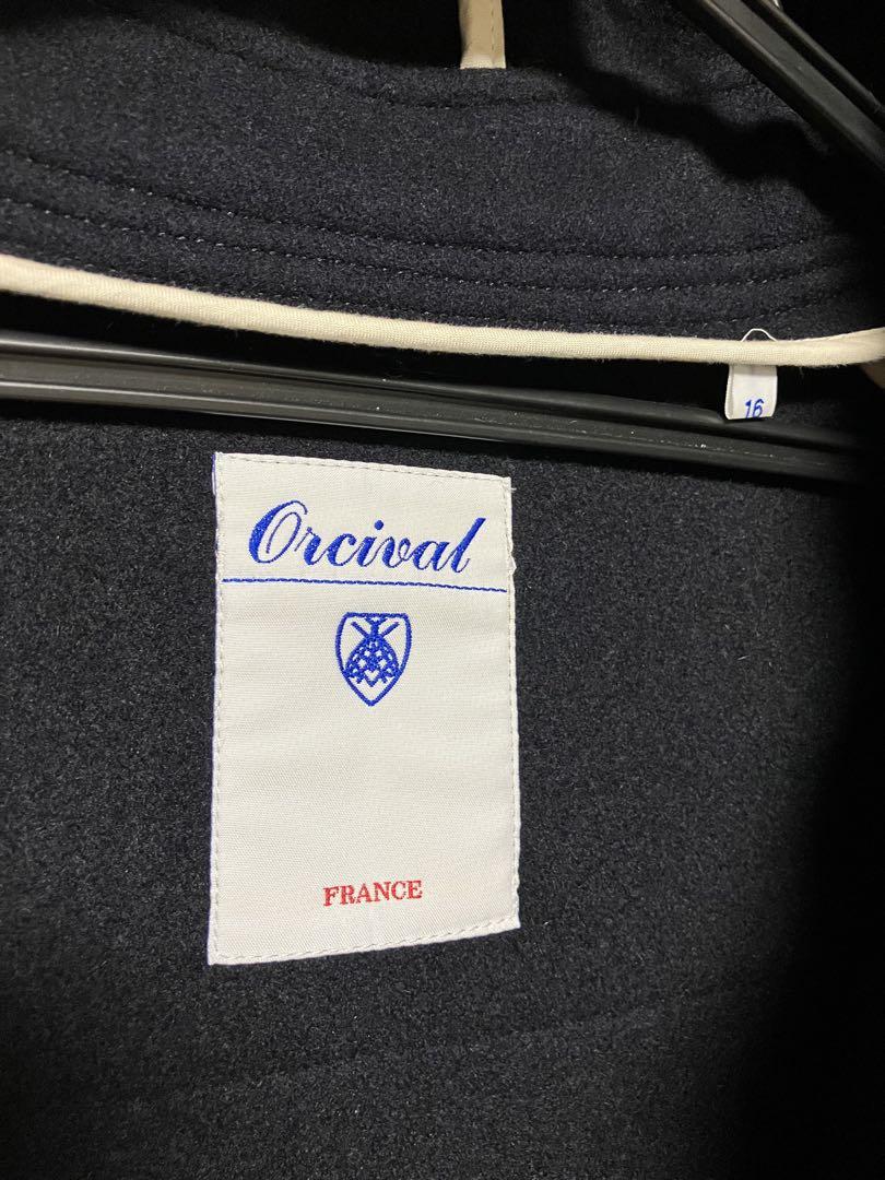 ORCIVAL（オーシバル）　ネイビー フード付き ダッフルコート