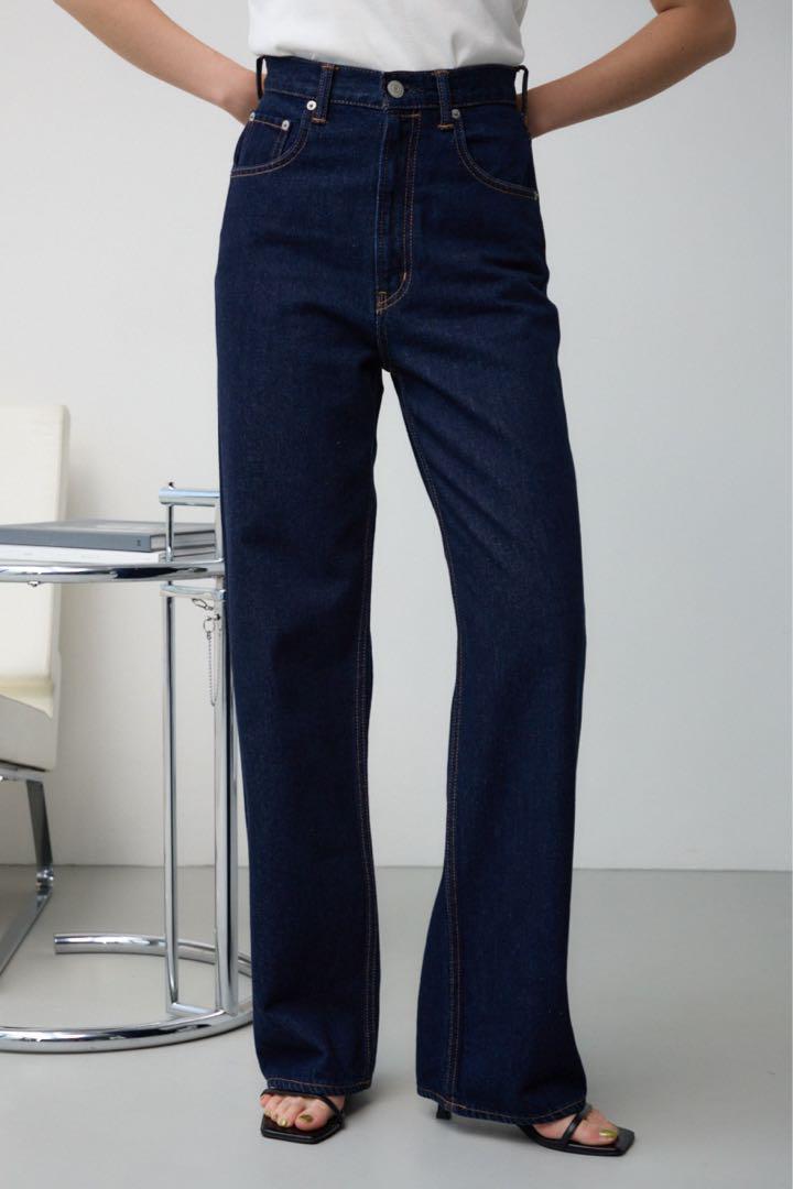 ★新品★AZUL DENIM ハイウエストワイドデニム ワンウォッシュ