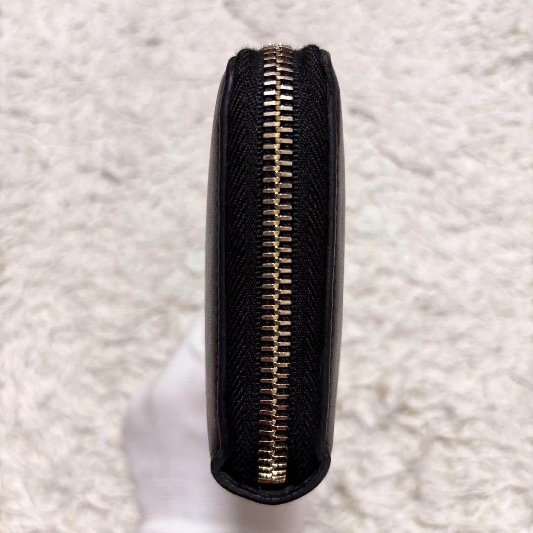 美品★サンローラン YSL フルジップウォレット　長財布　ブラック