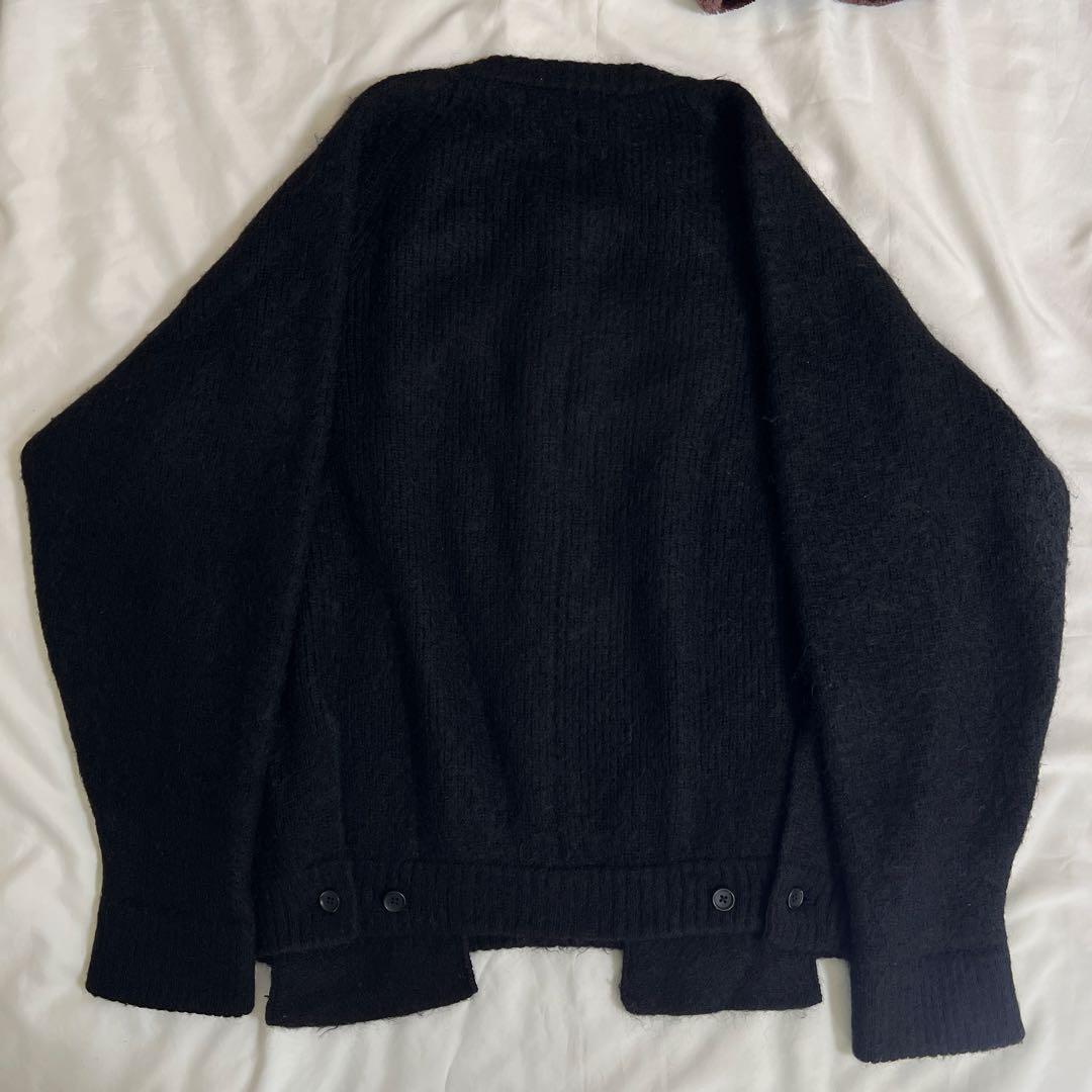 トップス 22AW stein Kid Mohair Cardigan BLACK S