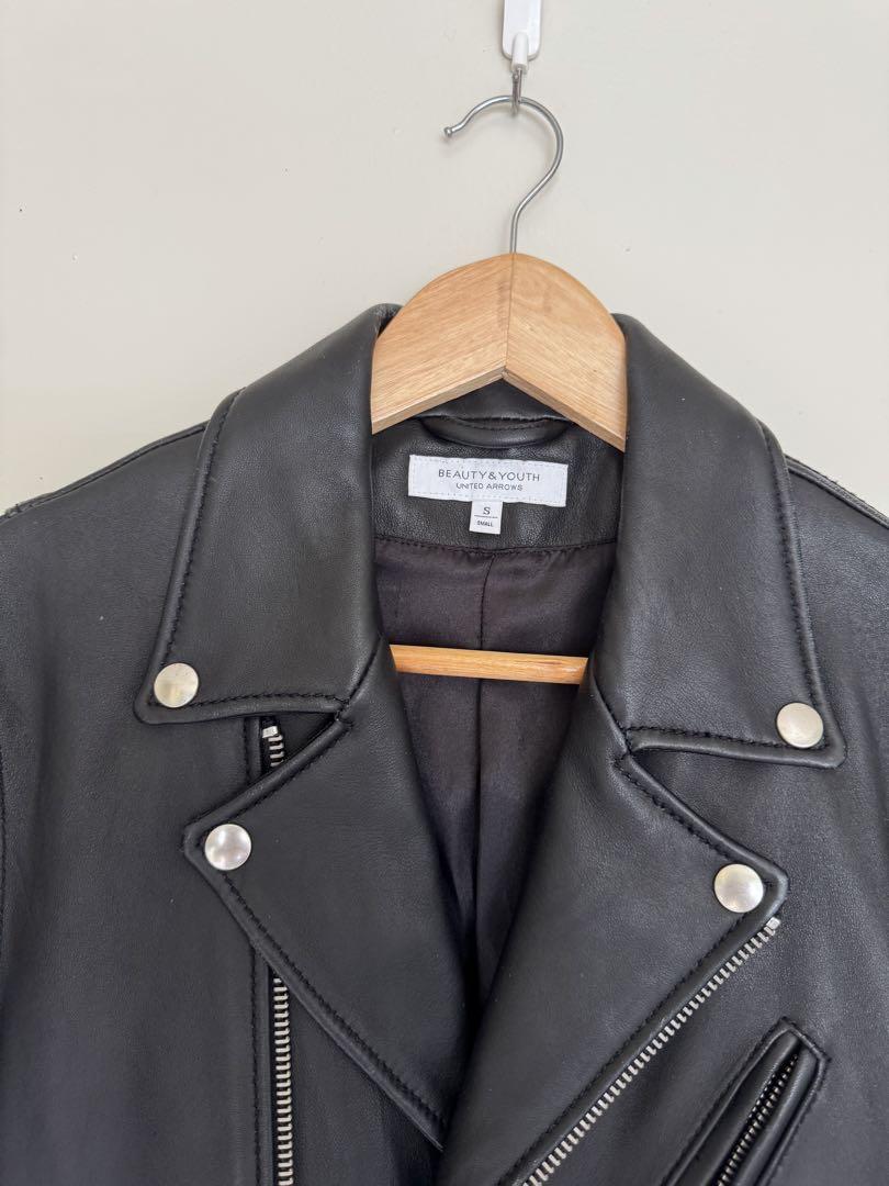 BEAUTY&YOUTH UNITEDARROWS ダブルライダース レザー M BEAUTY&YOUTH UNITED ARROWS】ライダース