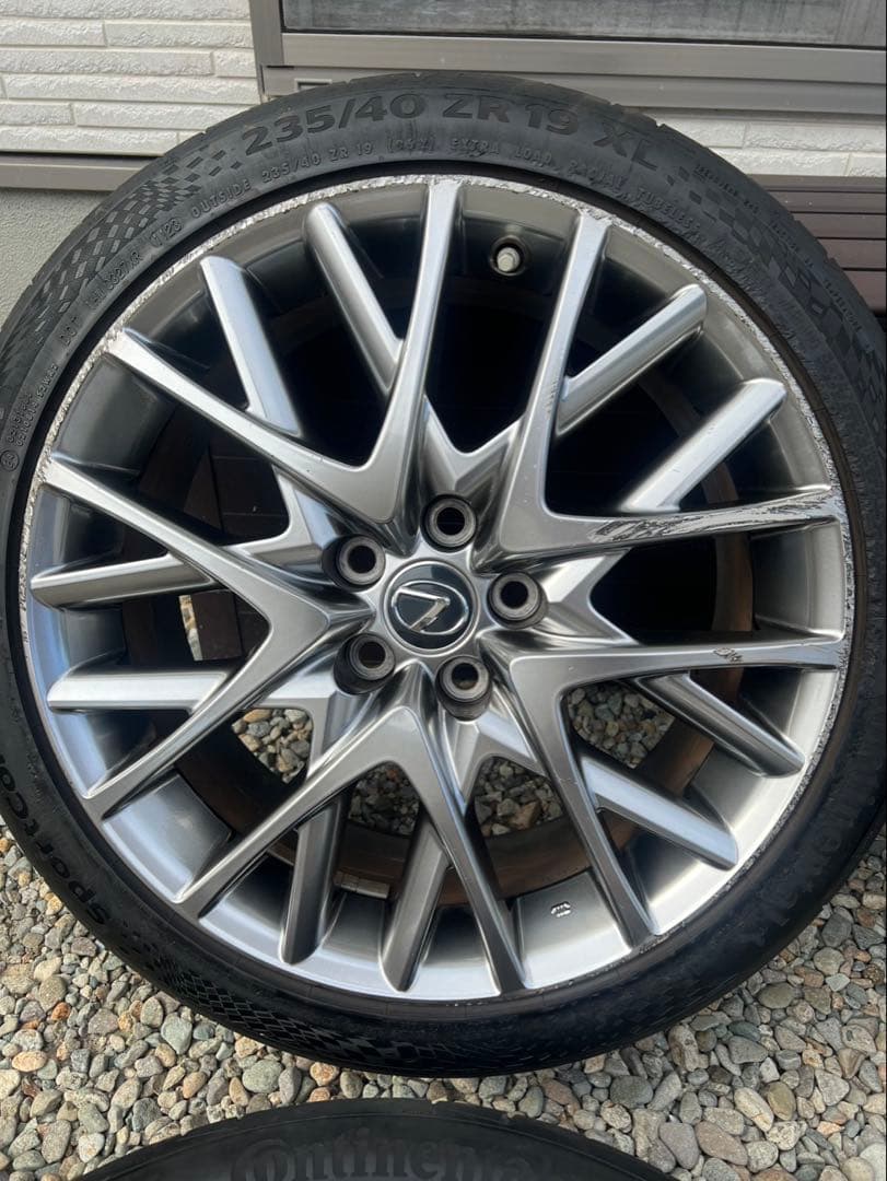 LEXUS RC Fスポーツ　純正ホイール　19インチ４本セット