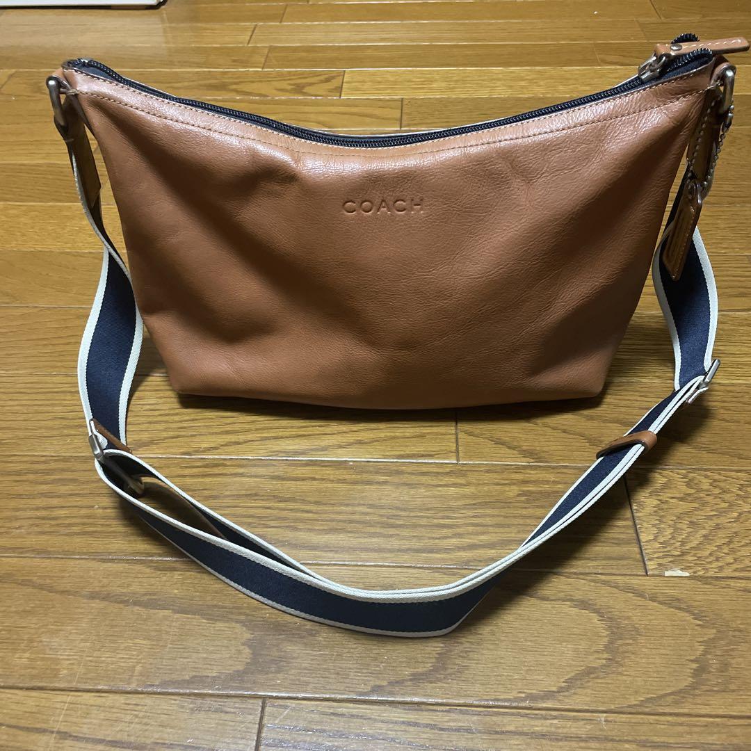 美品　コーチ COACH ショルダーバッグ ヘリテージ 革レザー