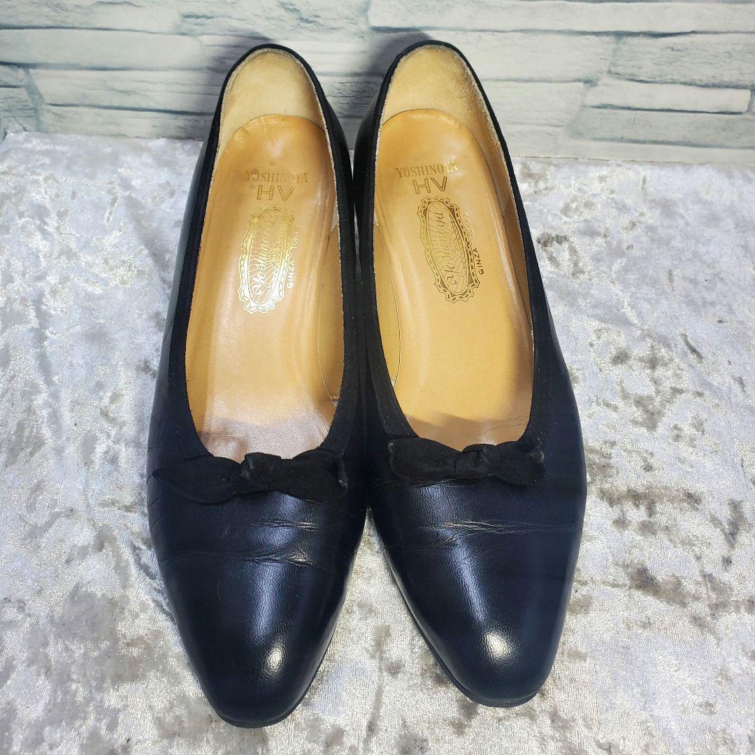 現行品✨️極美品✨️ギンザヨシノヤ　スクエアトゥ　パンプス　ブラック23.5 SALEパンプス – 銀座ヨシノヤオンラインショップ