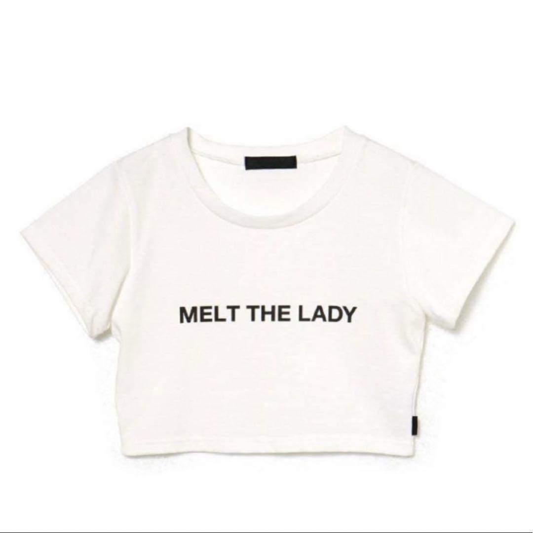 Melt the lady logo tee ＿ White melt the lady logo tee white