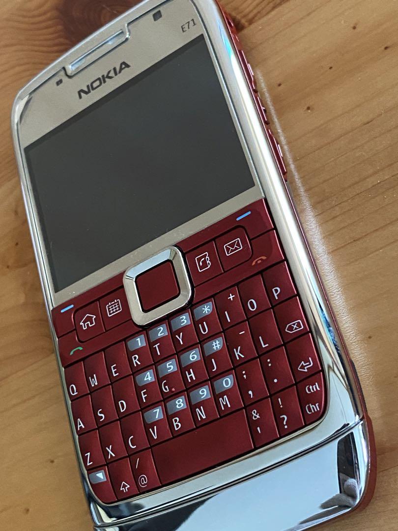 nokia E71 海外版 black steel red化 - メルカリ