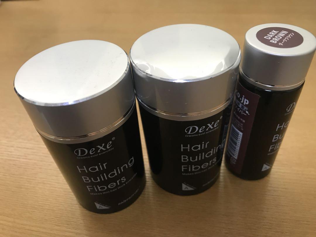 デクセ☆Dexe .ヘアビルディングファイバー×3個color:ダークブラウン