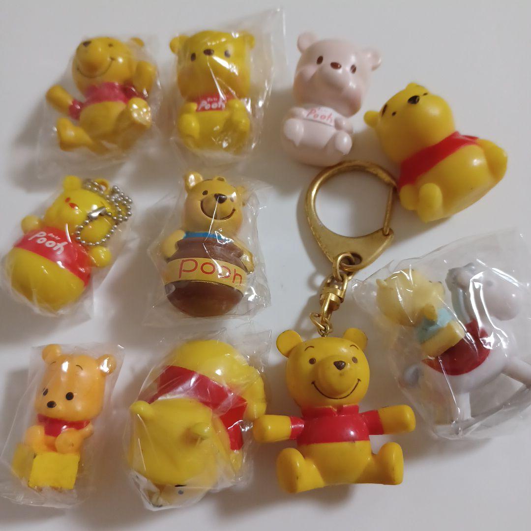 ディズニー　くまのプーさん　マスコット　10個セット　レトロ　当時物