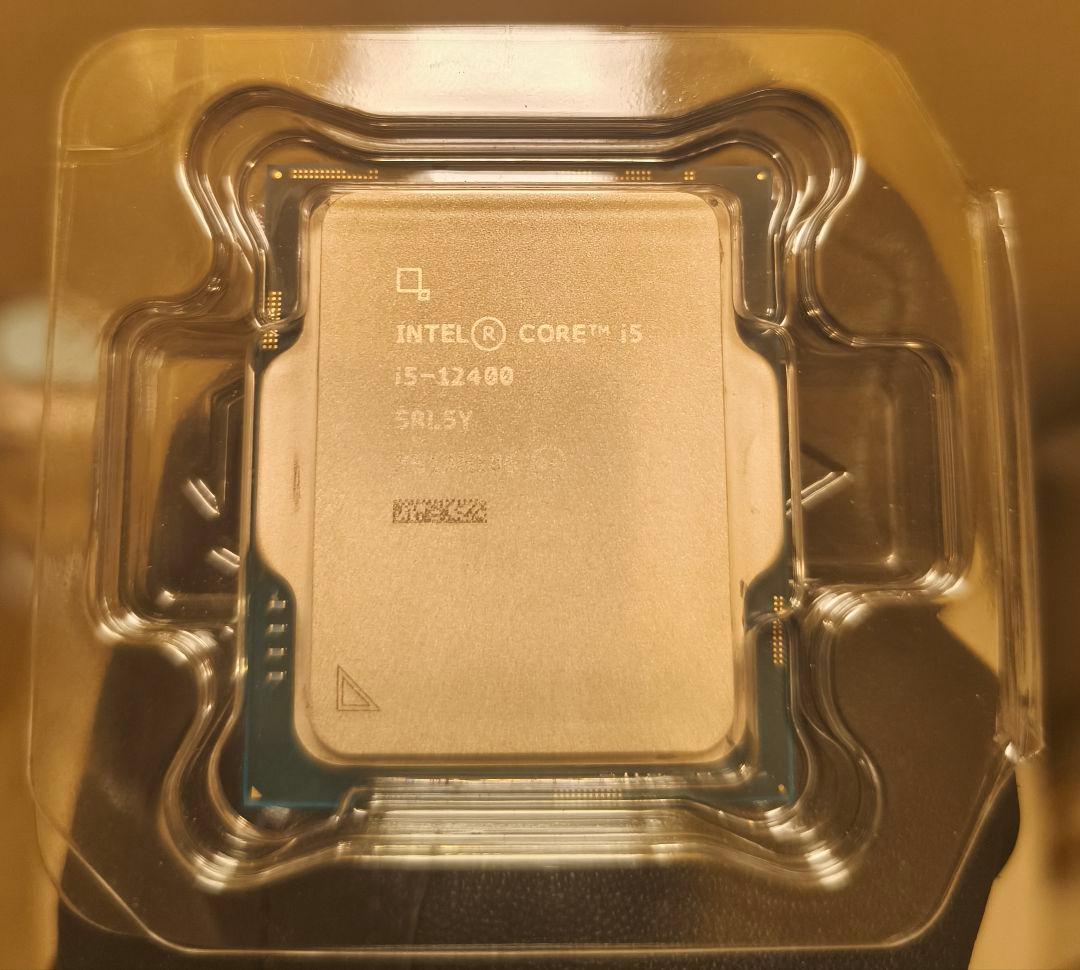 Intel Core i5-12400 CPU動作品intel