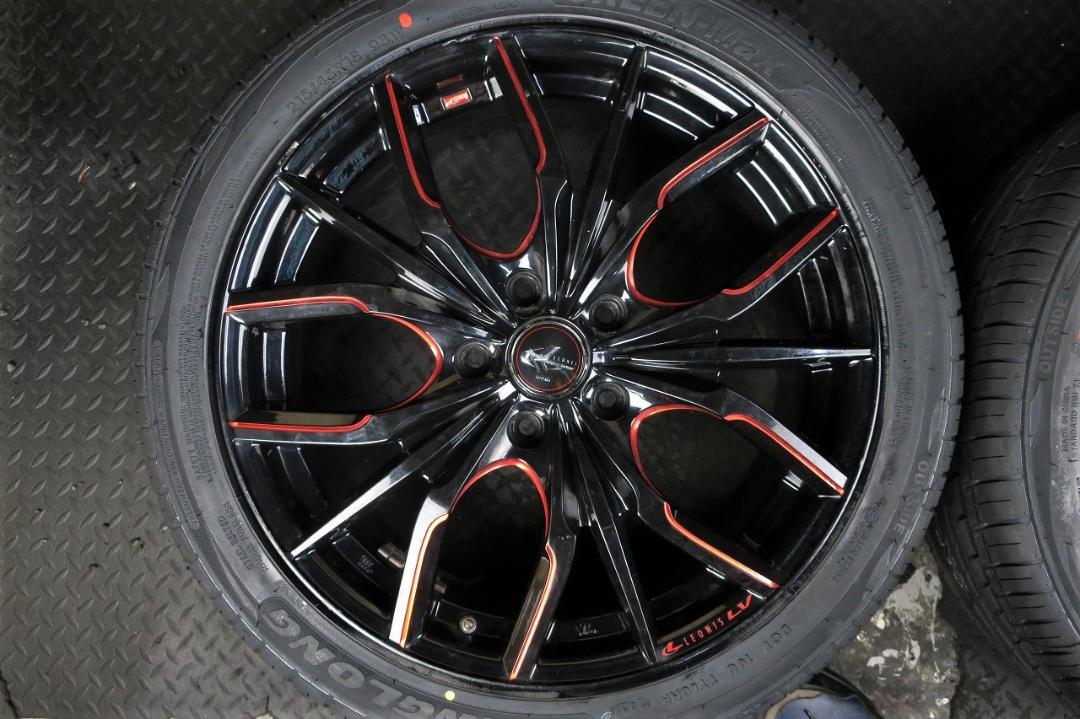 新品タイヤ付 WEDS レオニスMX 215/45R18