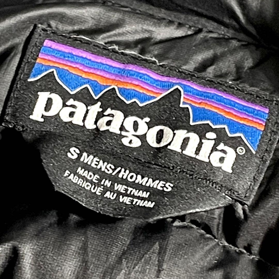 パタゴニア　ダウンベスト　グースダウン90％　軽量　ブラック　メンズS