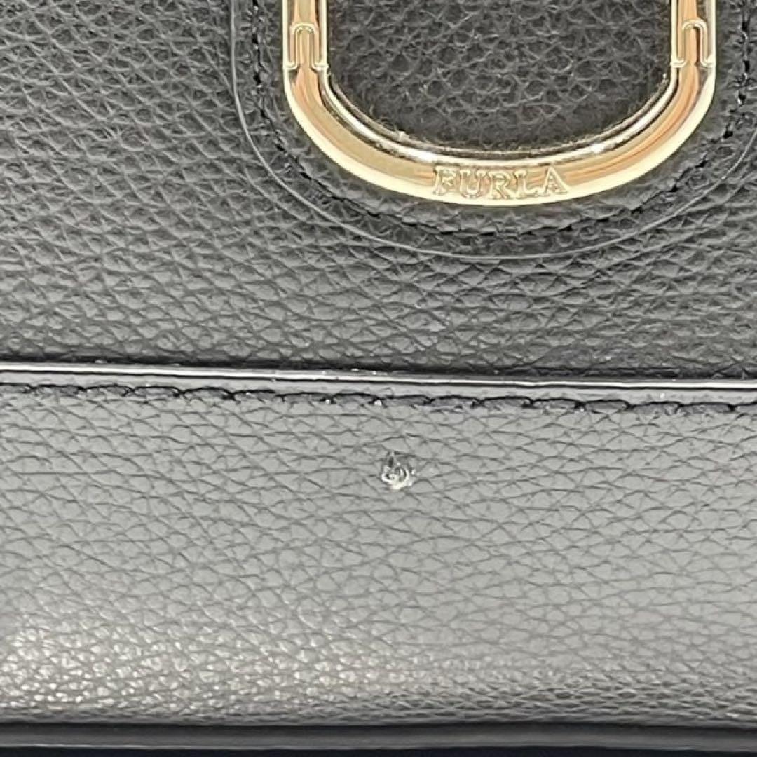 FURLA フルラ ワンハンドショルダー ロゴ 金具 ブラック 黒