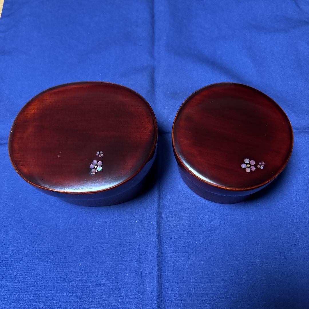 駿河漆器 螺鈿細工 お弁当箱　名工 細田豊作 駿河漆器 螺鈿細工 お弁当箱小2点 名工 細田豊作 - メルカリ