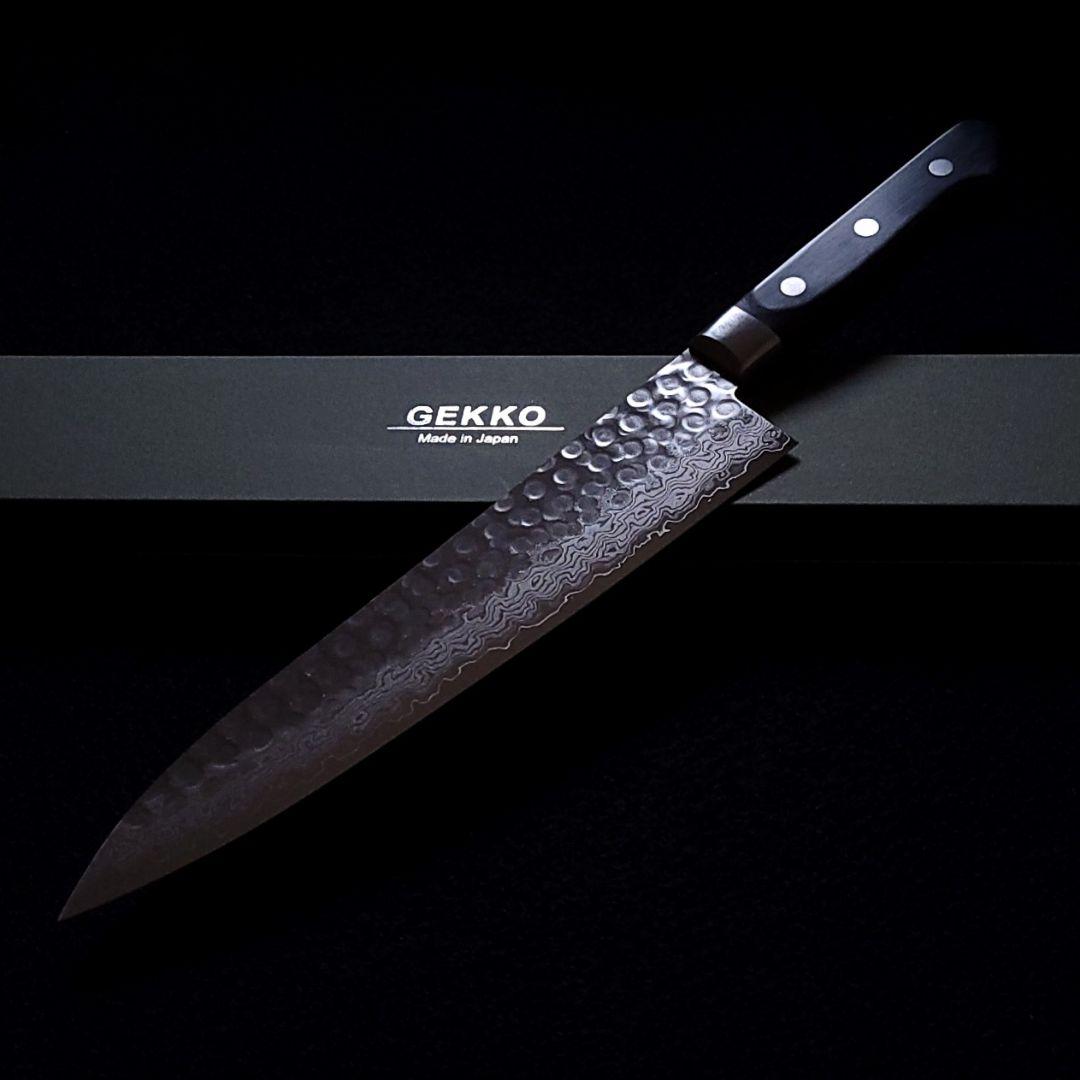 VG10 ダマスカス 牛刀包丁210mm G1754E 日本製 月光作