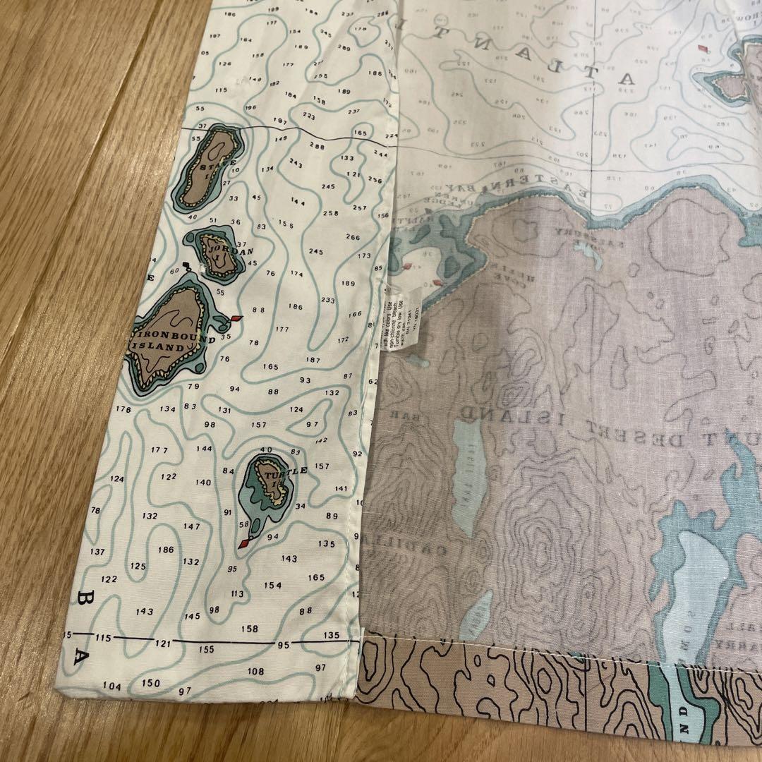 llbean 地図柄半袖シャツ 80'sUSA激レア - メルカリ