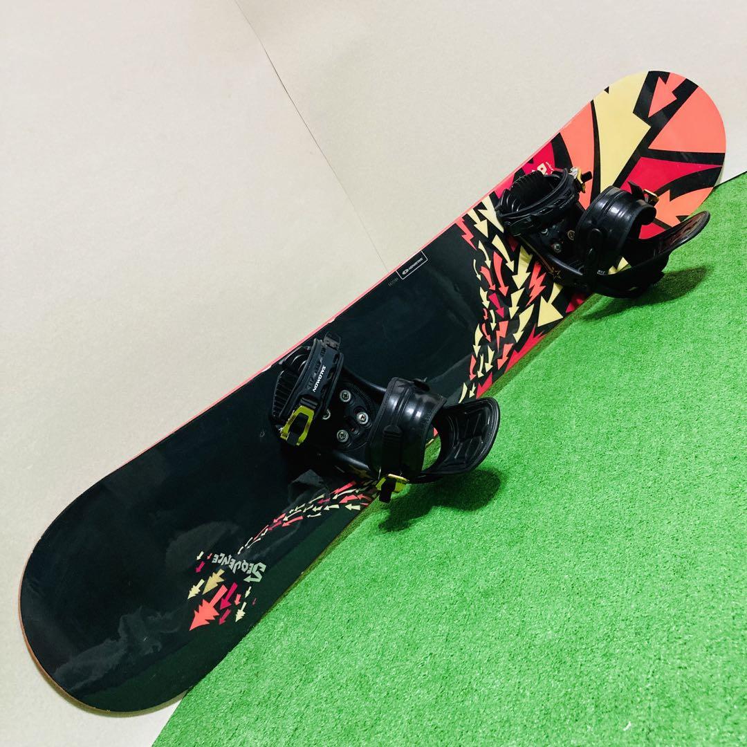 レディース スノーボード3点セット　SALOMON　SEQUENCE　140cm レディース スノーボード3点セット SALOMON SEQUENCE 140cm