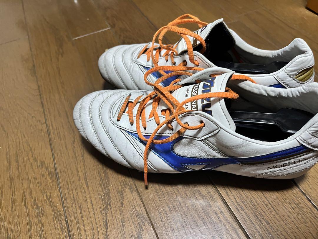 【冬バーゲン★】 Mizuno サッカーシューズ ホワイト26.5cmオレンジ シューズ シューズ