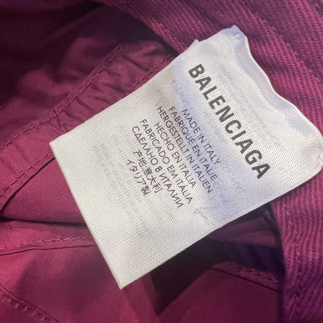 未使用品✨BALENCIAGA ピンクパープル系　キャップ L帽子 男女兼用