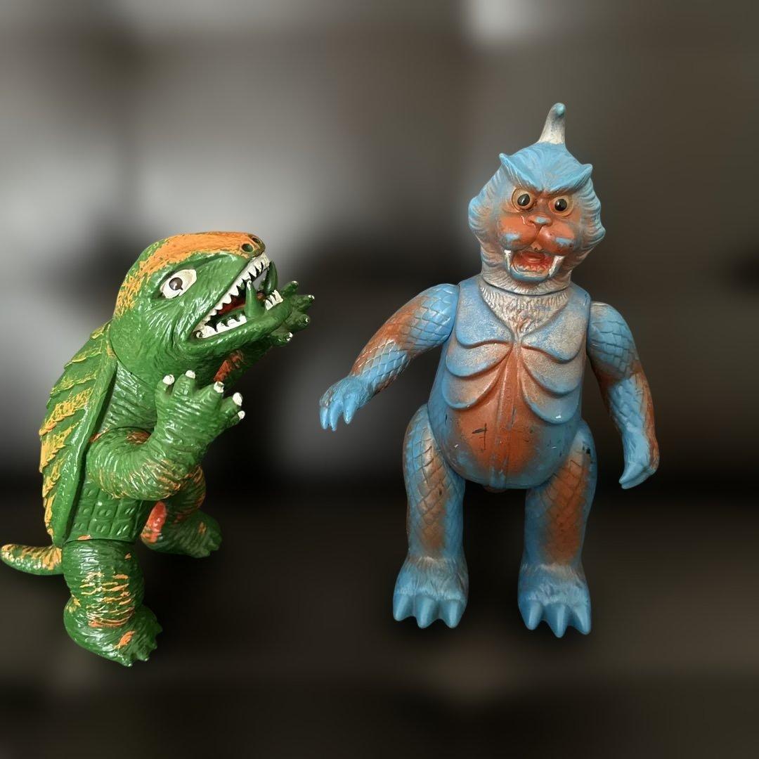 マルサン　ゴメス　ガメラ　スタンダードサイズ　当時物　ソフビ　ウルトラQ