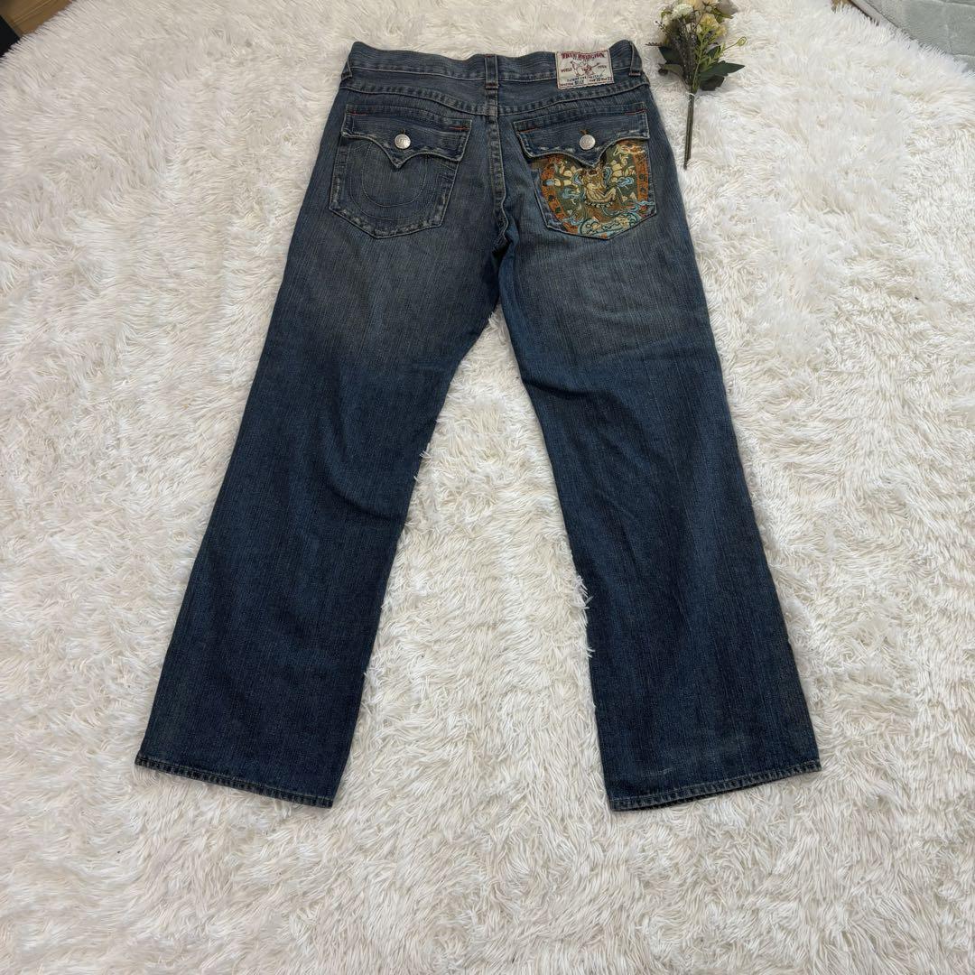 TRUE RELIGION BILLYトゥルーレリジョン ストレートデニム 刺繍