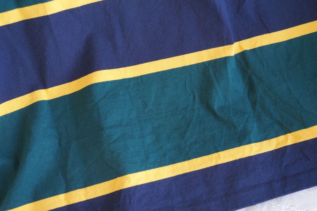 激レア 新品タグ付き 90s Ralph Lauren ボーダー ラガーシャツ