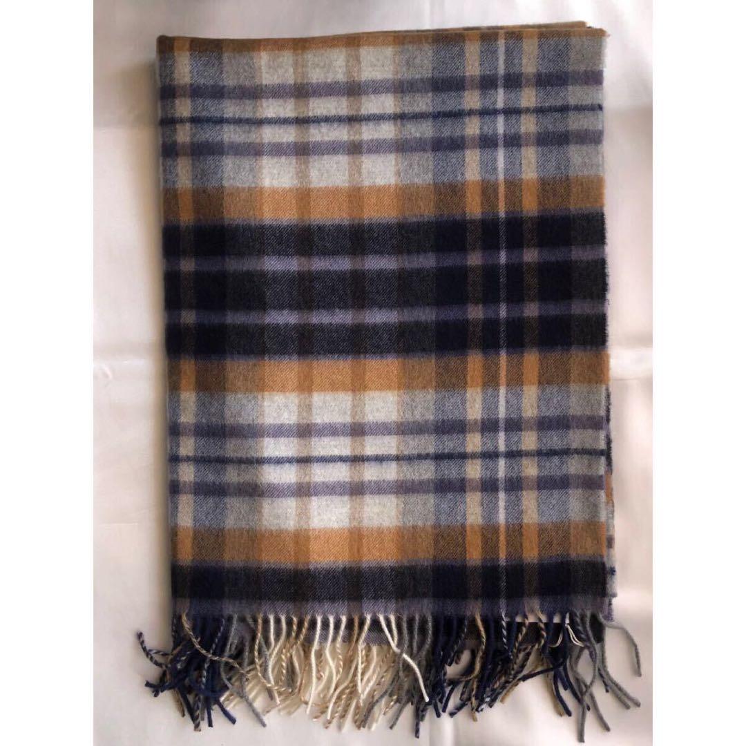 国内正規タグ付き☆ジョンストンズ 希少カラー ストール 新品 ハウスチェック 国内正規タグ付き☆ジョンストンズ 希少カラー ストール 新品 ハウスチェック