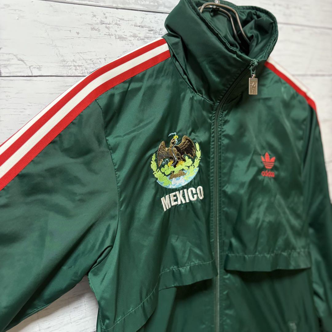 adidas メキシコ エンブレム ナイロンジャケット L
