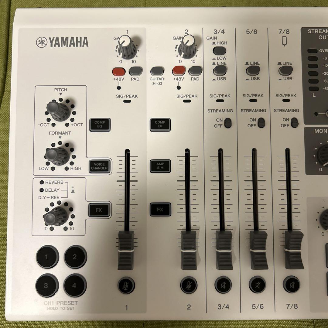 YAMAHA AG08 ホワイト ライブストリーミングミキサー 楽器・機材 YAMAHA AG08 ホワイト ライブストリーミングミキサー 楽器・機材