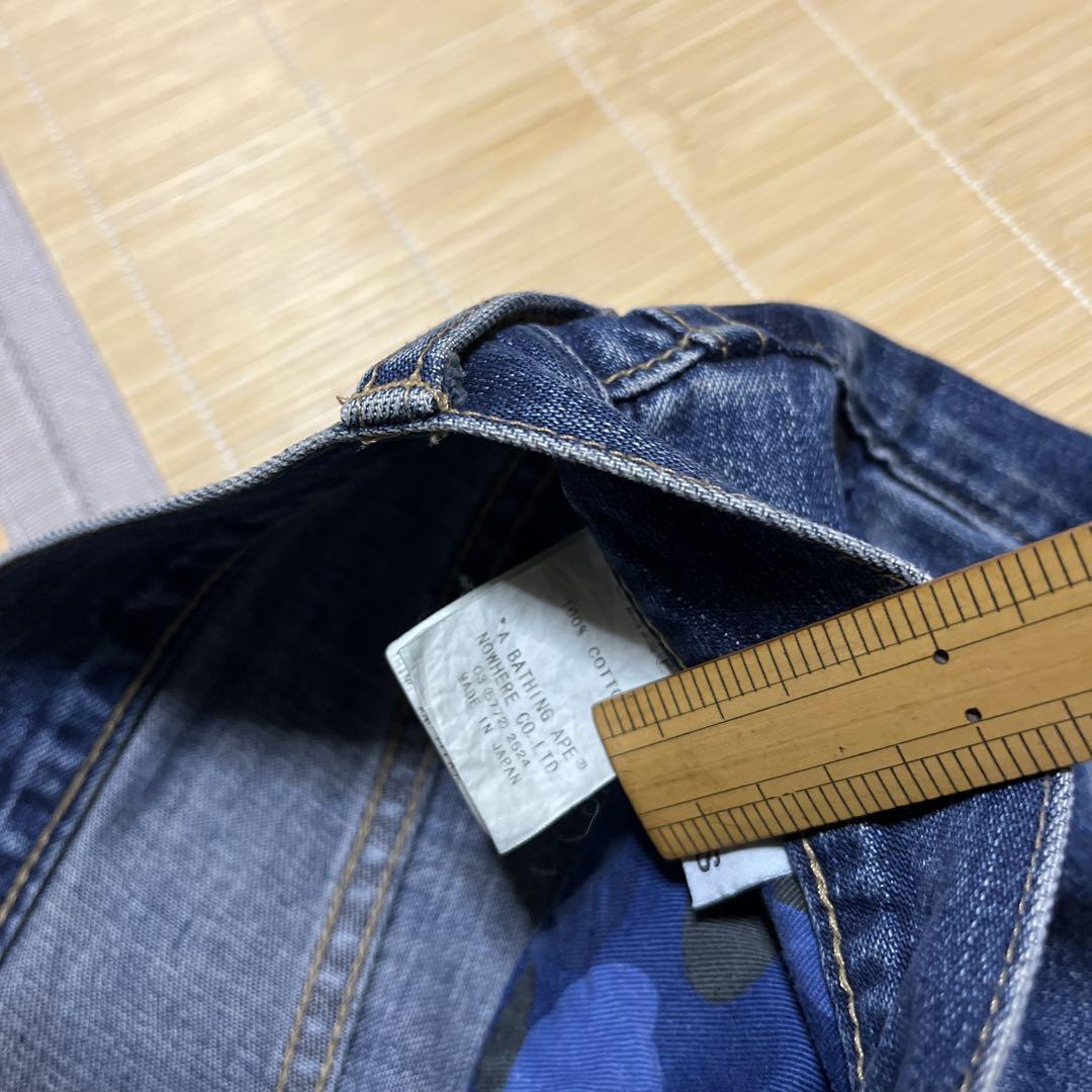 APE BAPE KAWS champion チャンピオン　デニム　パンツ　s パンツ