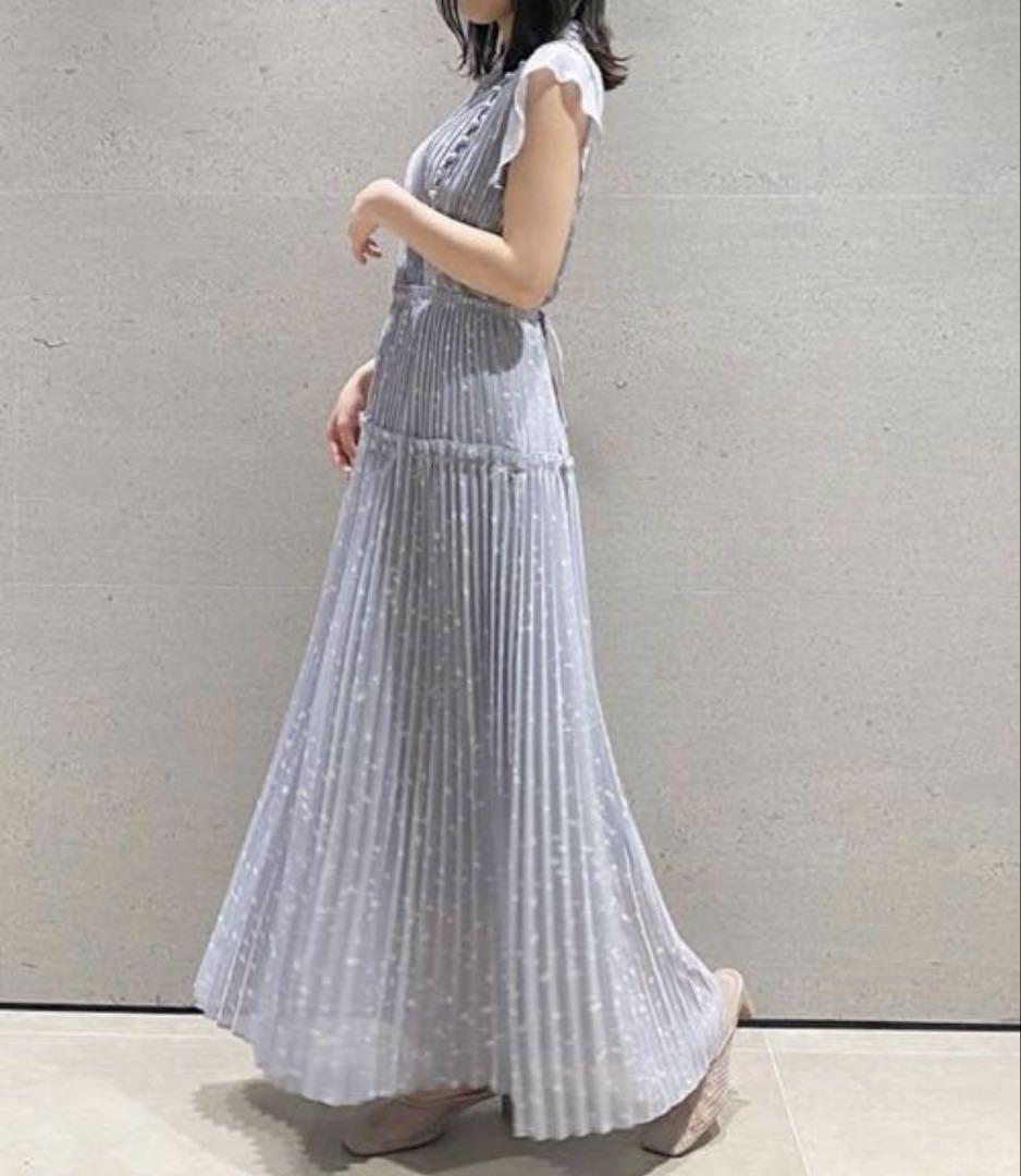 【美品】SNIDEL プリーツロングワンピース