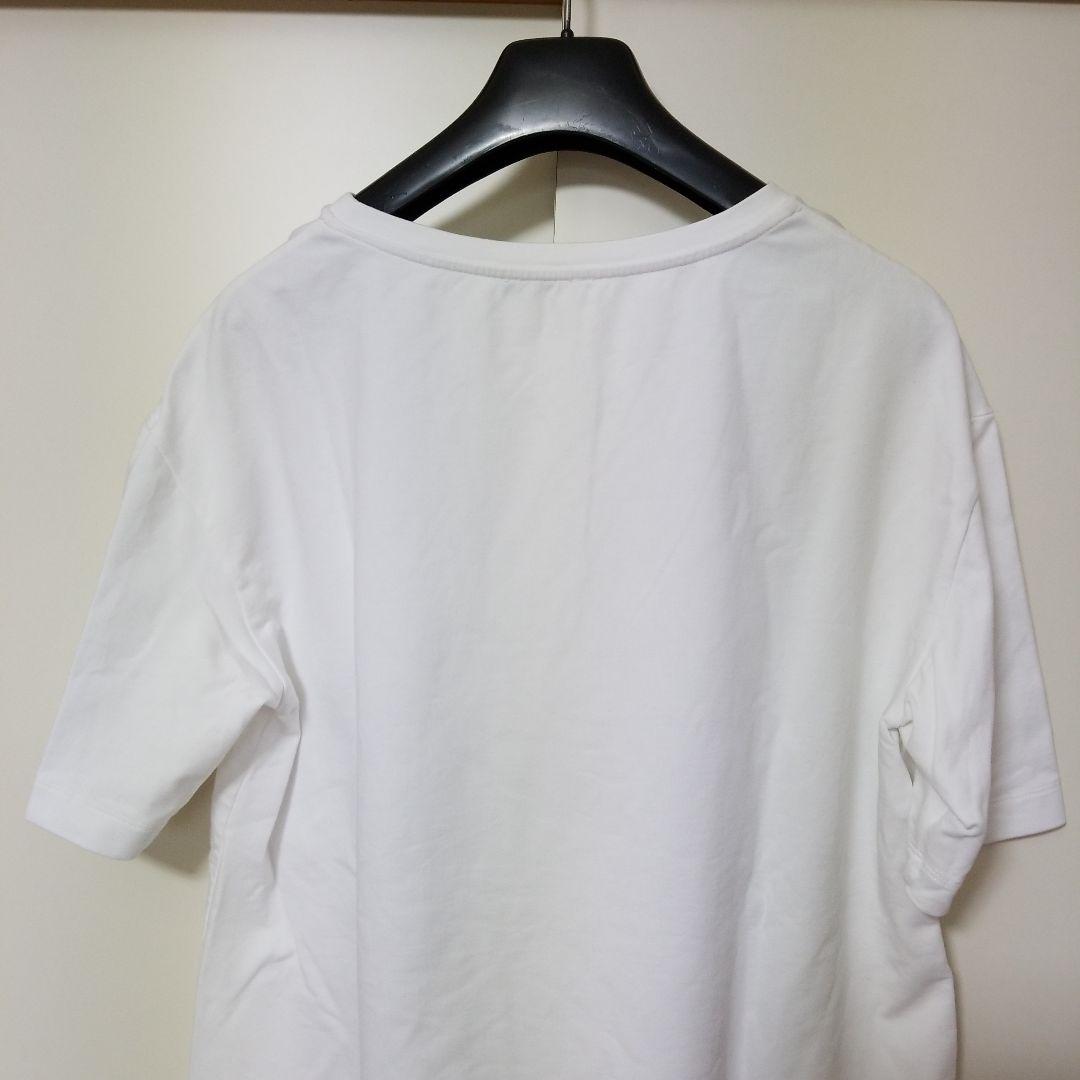 マリナリナルディ 大きいサイズ ストレッチTシャツ 白 サイズM