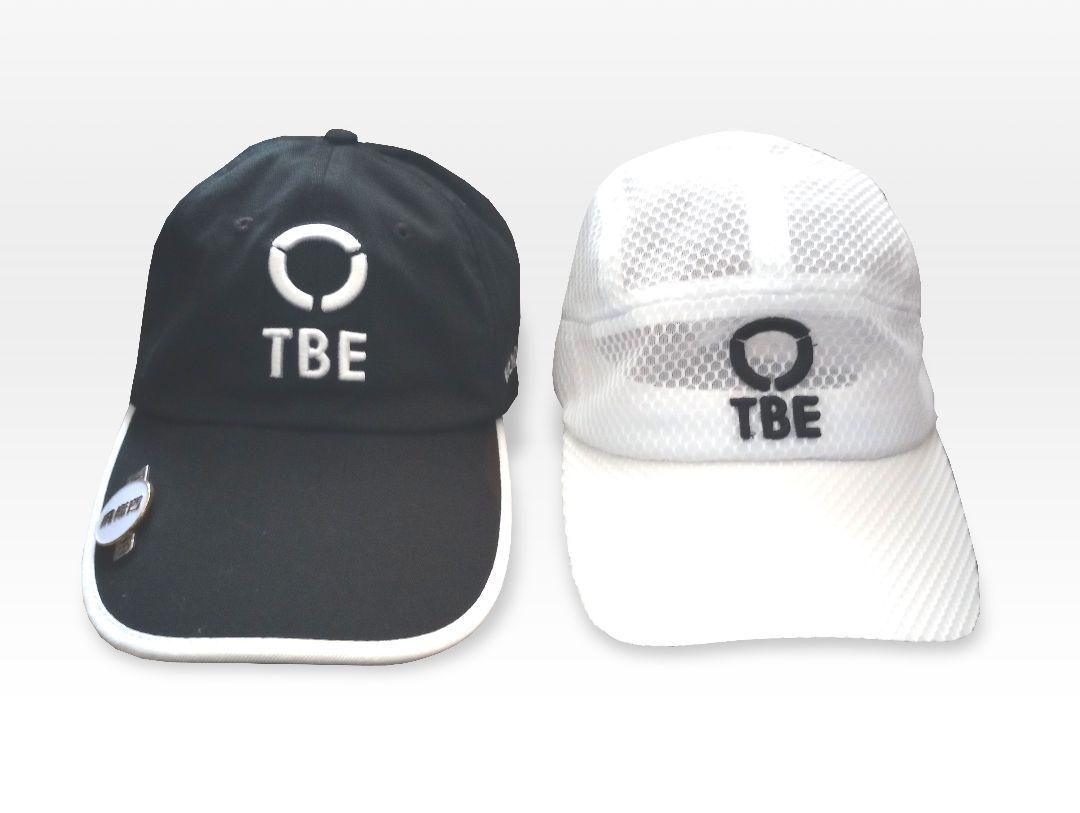 TBE ロゴ キャップ ブラック ホワイト セット