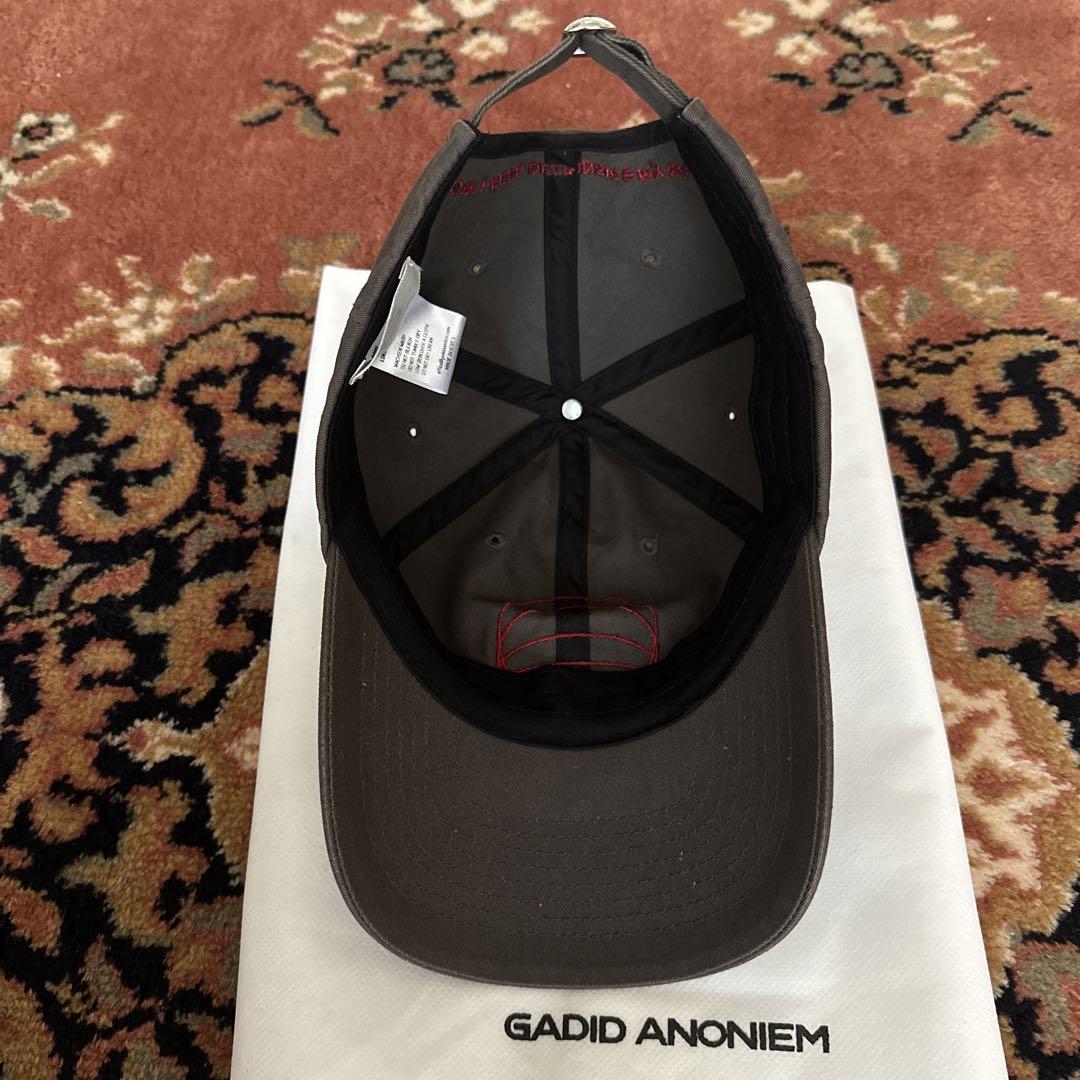 希少】GADID ANONIEM ガディッドアノニム CAP キャップ グレー 希少】GADID ANONIEM ガディッドアノニム CAP キャップ グレー