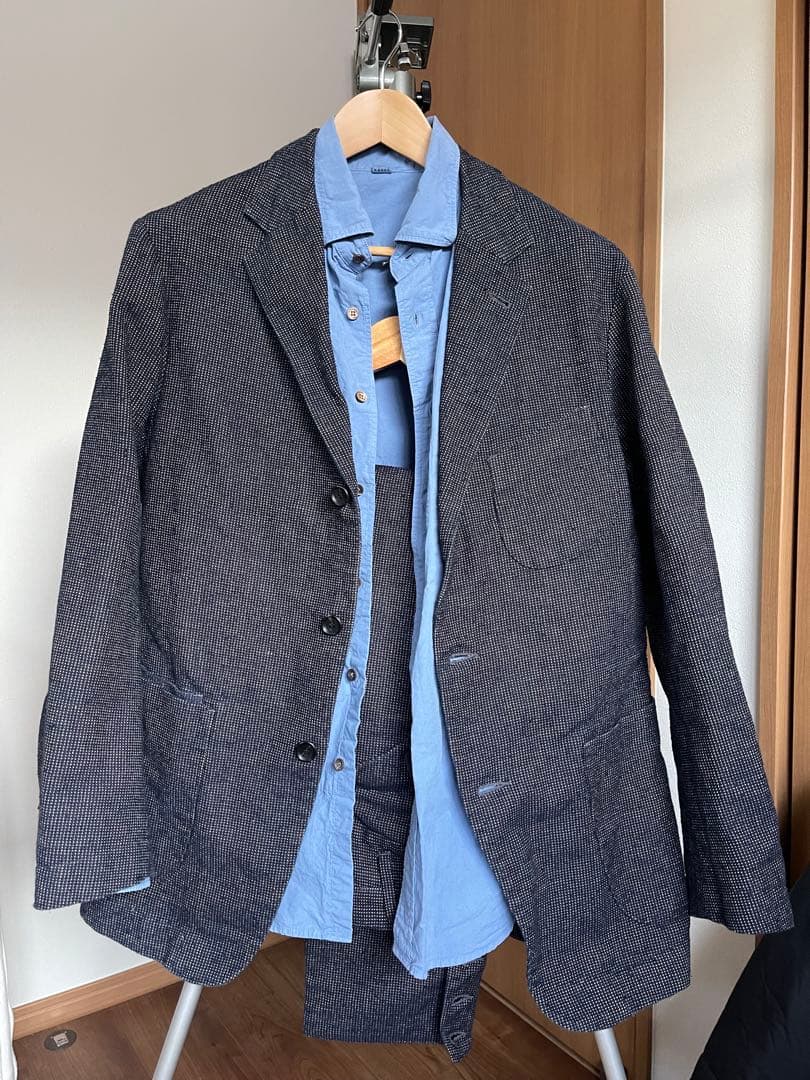 45R メンズ セットアップ スーツ シャツ サイズ 5 34XL LL 45R