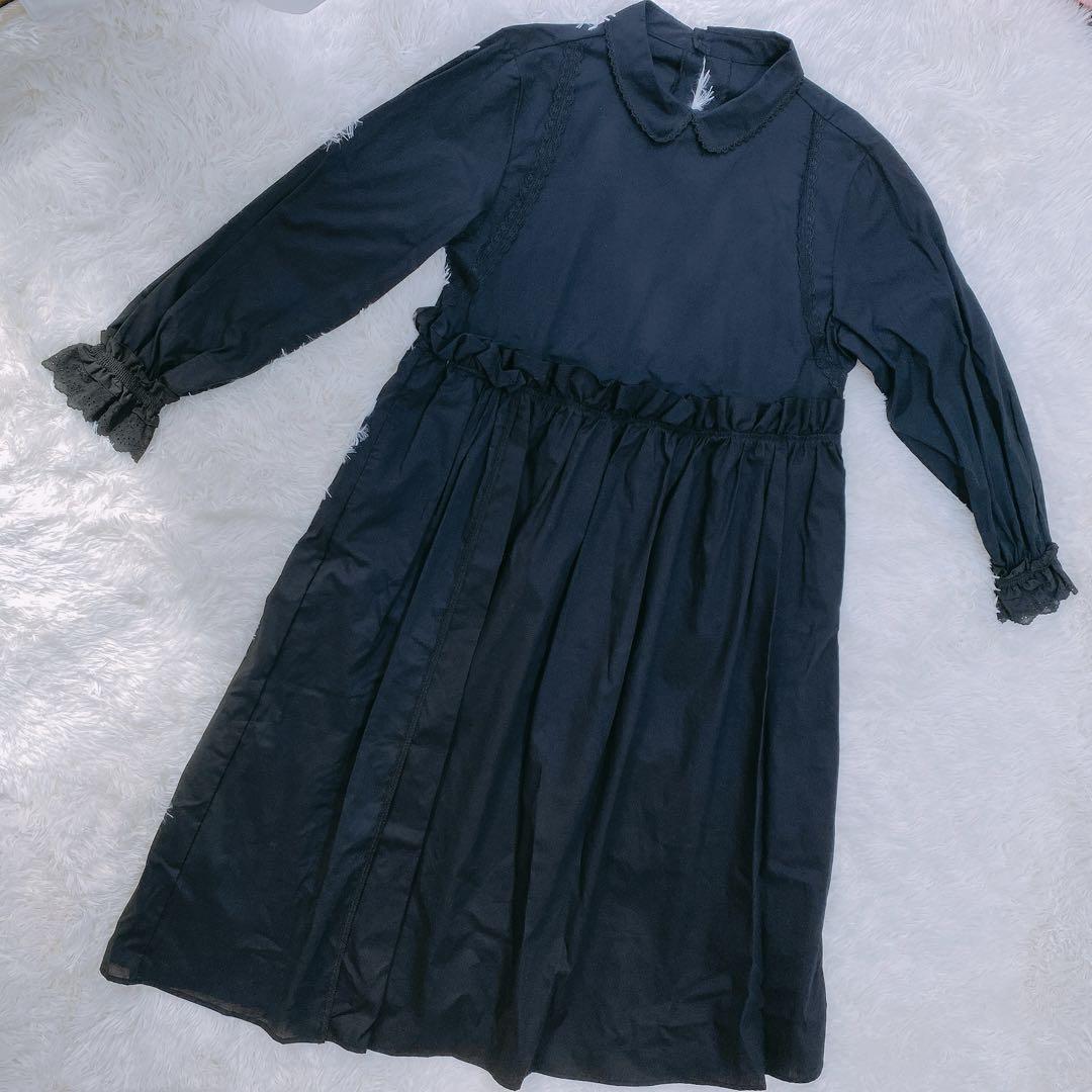 TORI-TO × BEAMS BOY ウエスト 切替 ワンピース　M ブラック