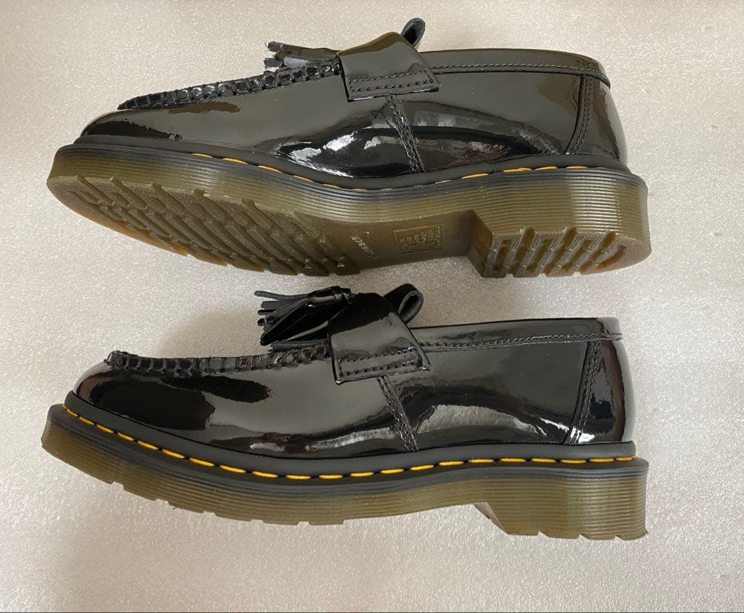 Dr.Martenes ADRIAN タッセルローファー　エナメル　黒 UK6