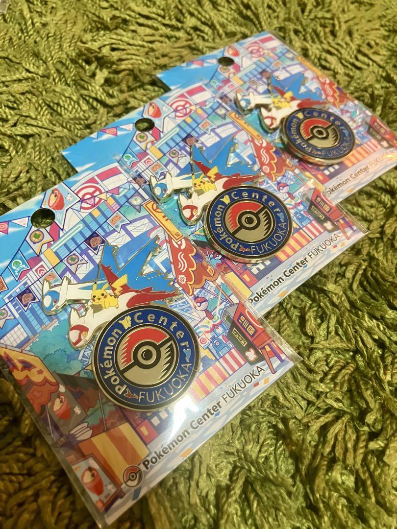 ［福岡限定］ポケモンセンター ピンズ ピンバッジ 福岡 フクオカ 3個セット