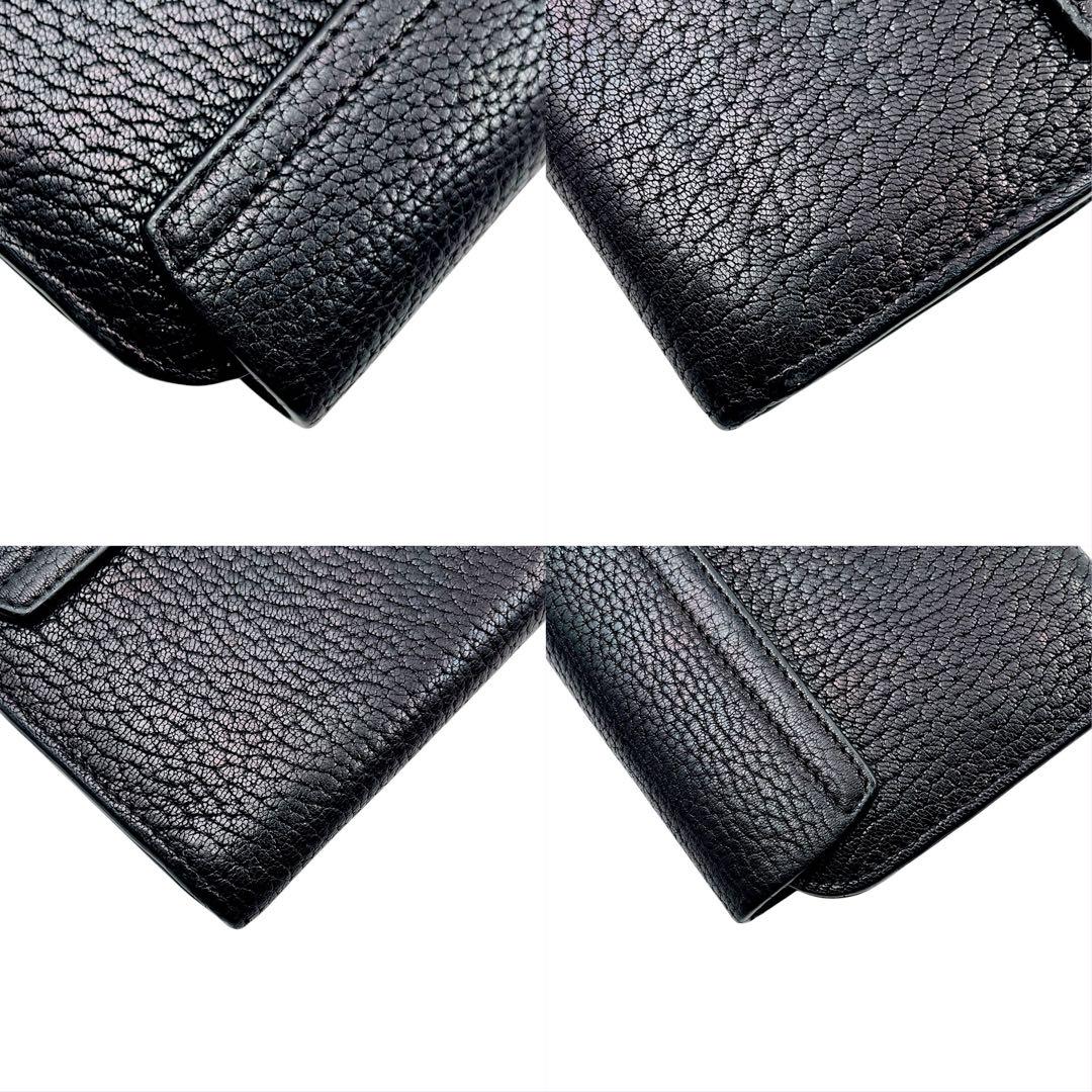 【極美品】Chloe クロエ 長財布 ドリュー 折財布　レザー　ターンロック　黒