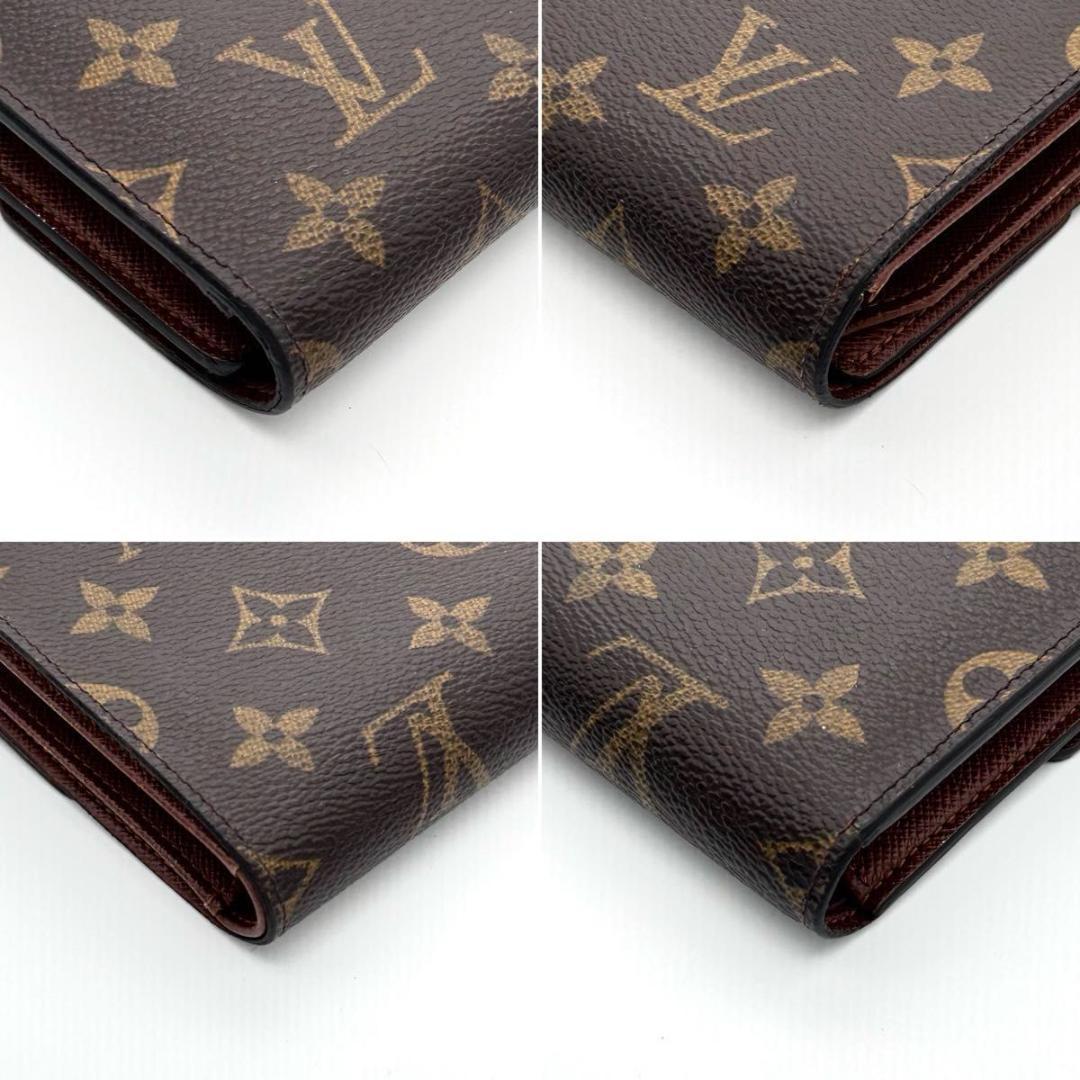 ルイヴィトン モノグラム エテュイパピエ 大容量 男女兼用 三つ折り財布