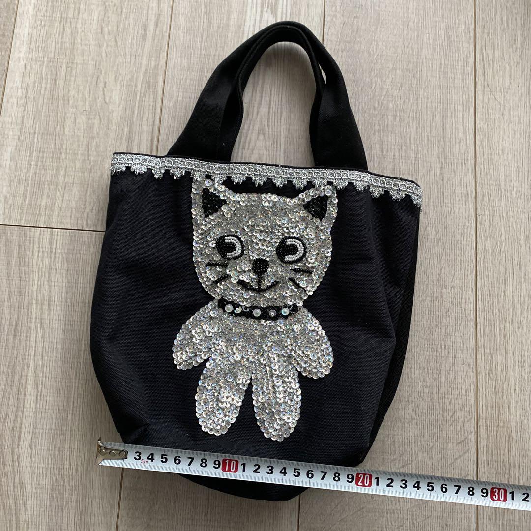 Curly カーリーコレクション　トートバッグ　猫柄　美品