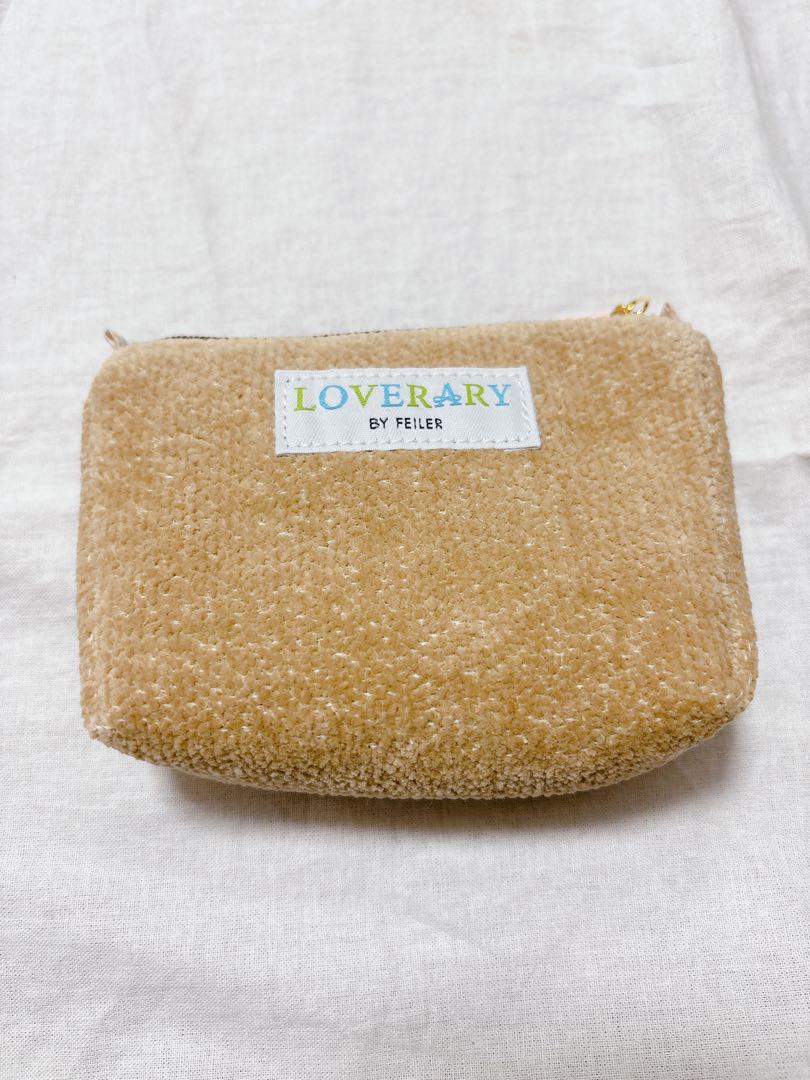 LOVERARY BY FEILER ドアップテディ　ボーイ　マチ付きポーチ
