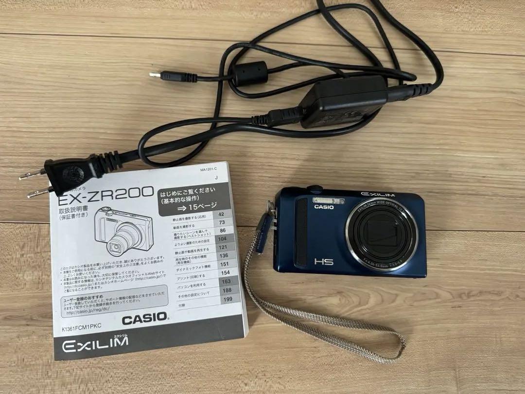 美品 CASIO EXILIM EX-ZR200 箱.付属品あり