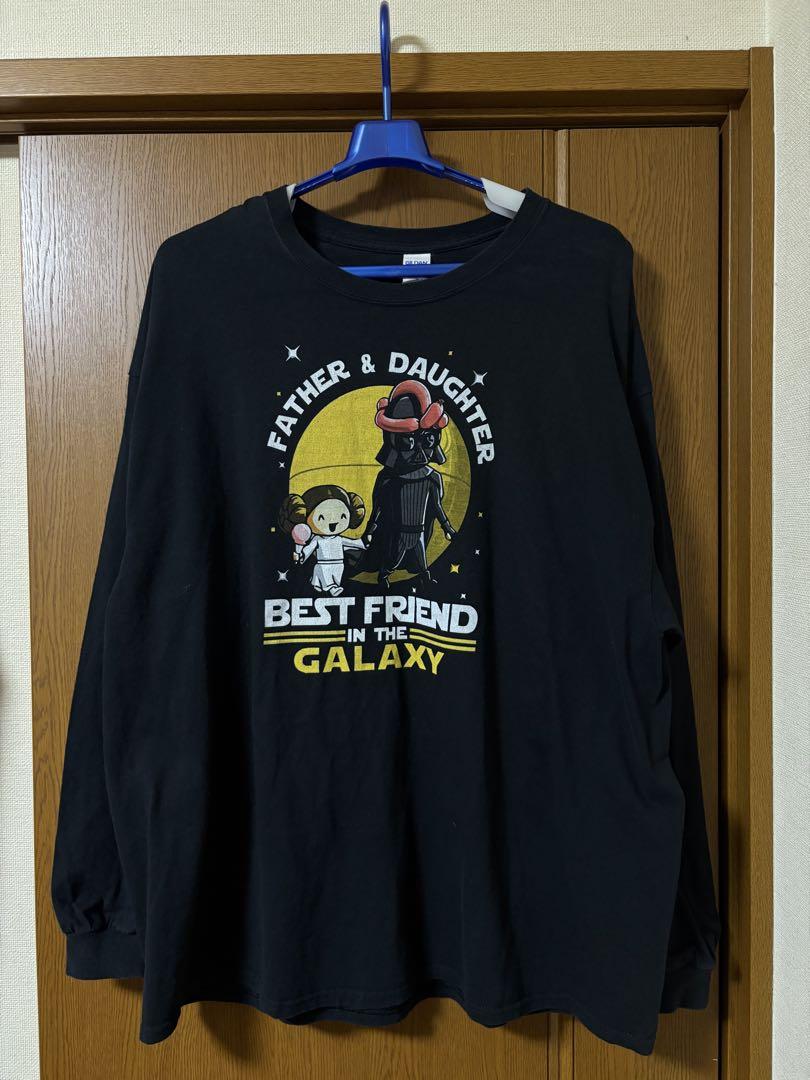 GILDAN ロングTシャツ 3XL スターウォーズ　ダースベイダー　レイア姫